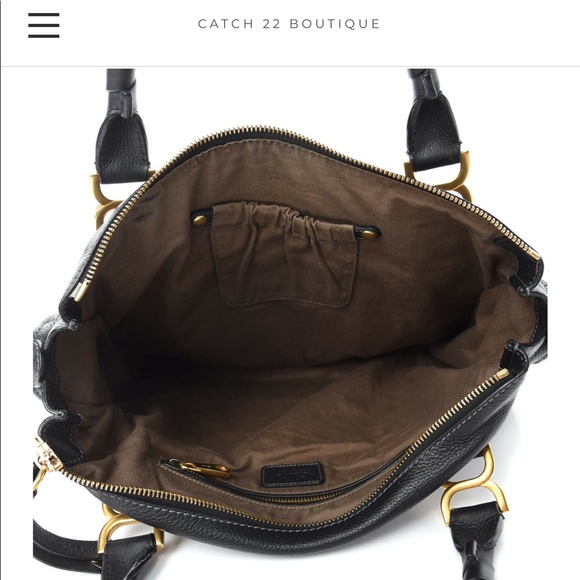 Chloe Black Medium Marcie Bag - Picture 4 of 6